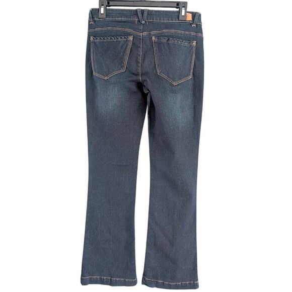 Democracy Jeans Womens 6 Liberty Bell Flare Dark Denim NWT - Picture 3 of 3